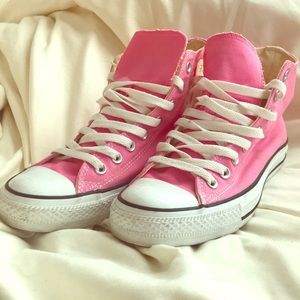 Pink Converse High Tops